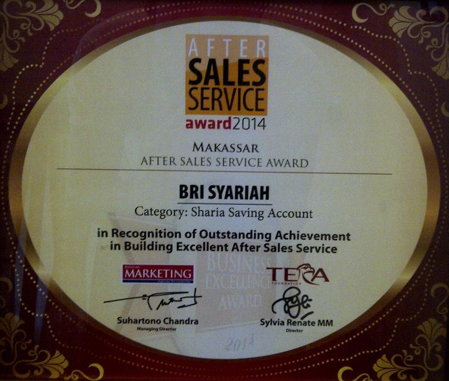 after sales award 2014